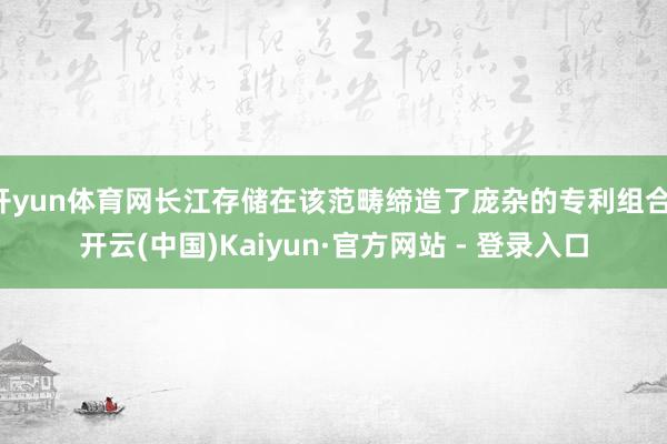 开yun体育网长江存储在该范畴缔造了庞杂的专利组合-开云(中国)Kaiyun·官方网站 - 登录入口