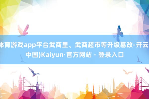 体育游戏app平台武商里、武商超市等升级篡改-开云(中国)Kaiyun·官方网站 - 登录入口