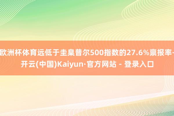 欧洲杯体育远低于圭臬普尔500指数的27.6%禀报率-开云(中国)Kaiyun·官方网站 - 登录入口