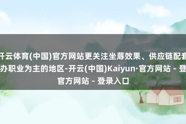 开云体育(中国)官方网站更关注坐蓐效果、供应链配套等；以办职业为主的地区-开云(中国)Kaiyun·官方网站 - 登录入口