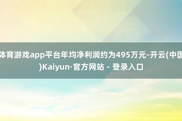 体育游戏app平台年均净利润约为495万元-开云(中国)Kaiyun·官方网站 - 登录入口